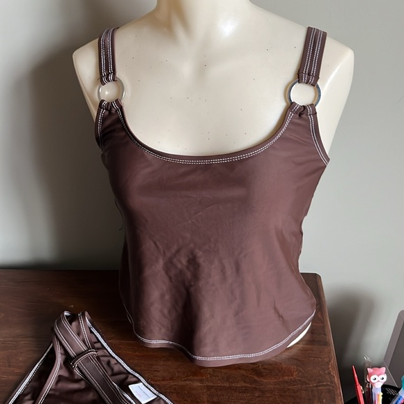 Isaac Mizrahi Tankini Swimsuit Top&Bottoms Size Large - Picture 2 of 8